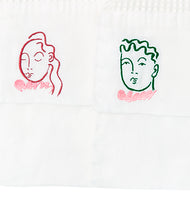 Emile and Elodie  - Pair of Embroidered Hand Towels