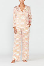 Evie Silk Pyjama Set - Camargue Pink Geo Print