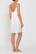 Lucia Short Silk Nightdress Ivory Back