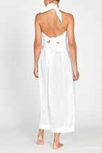 Ondine White Linen Wrap Maxi Skirt