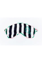 Black Stripe Filipa Silk Sleep Mask