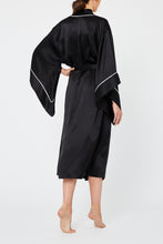 Endymion Black Silk Robe