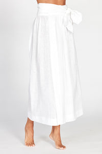 Make This Pocket Front Linen Wrap Skirt!