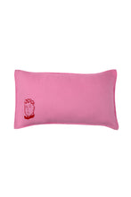 Emile Pink Linen Embroidered Cushion Cover