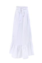 Hera White Linen Strapless Dress
